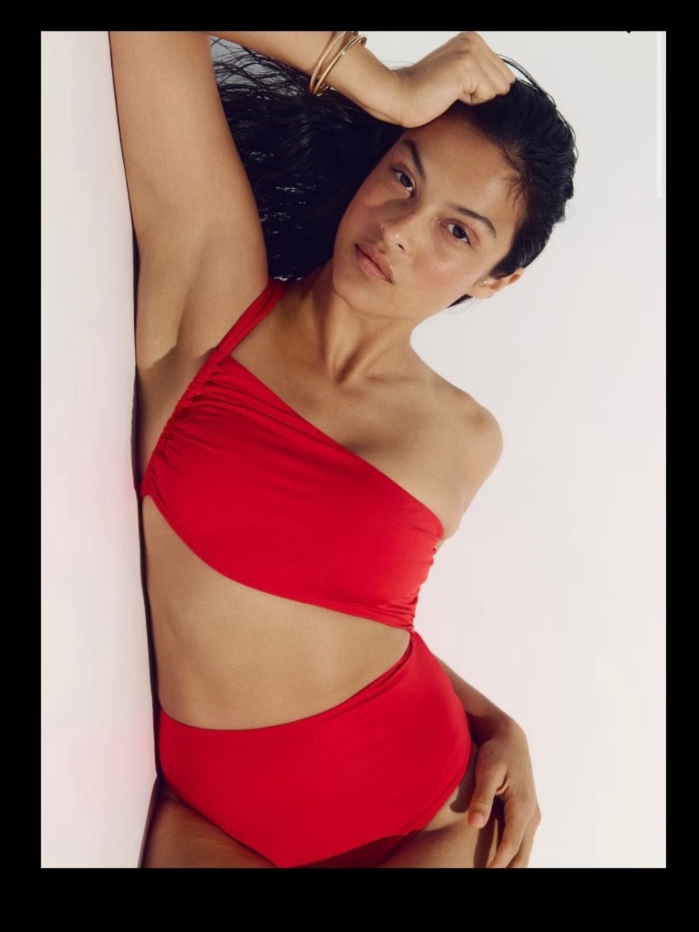 NWT: h&m one shoulder cutout swimsuit
